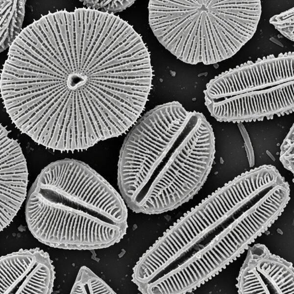 DiatomeasMicr Tierra de diatomeas al microscopio