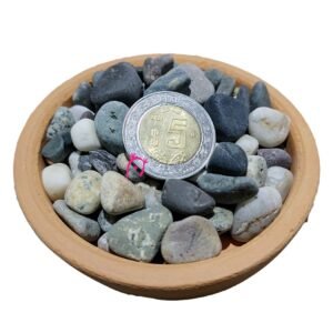 Piedra piñón portada Piedra de río piñón para jardinería