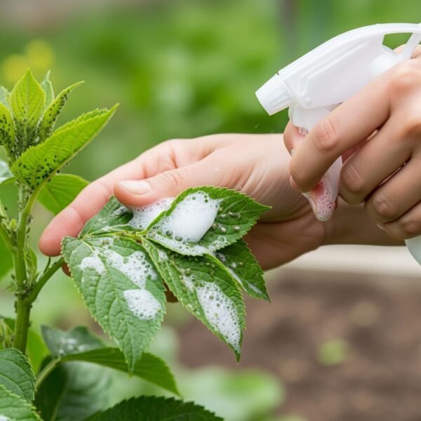 Jabón potásico plantas Aplicación de jabón potásico en plantas