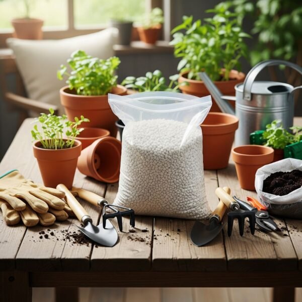 Perlita plantas Perlita y macetas