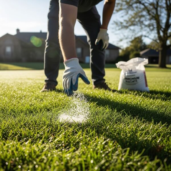 Sulfato pasto Aplicación de sulfato de amonio en pasto