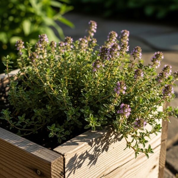 Tomillo en jardinera