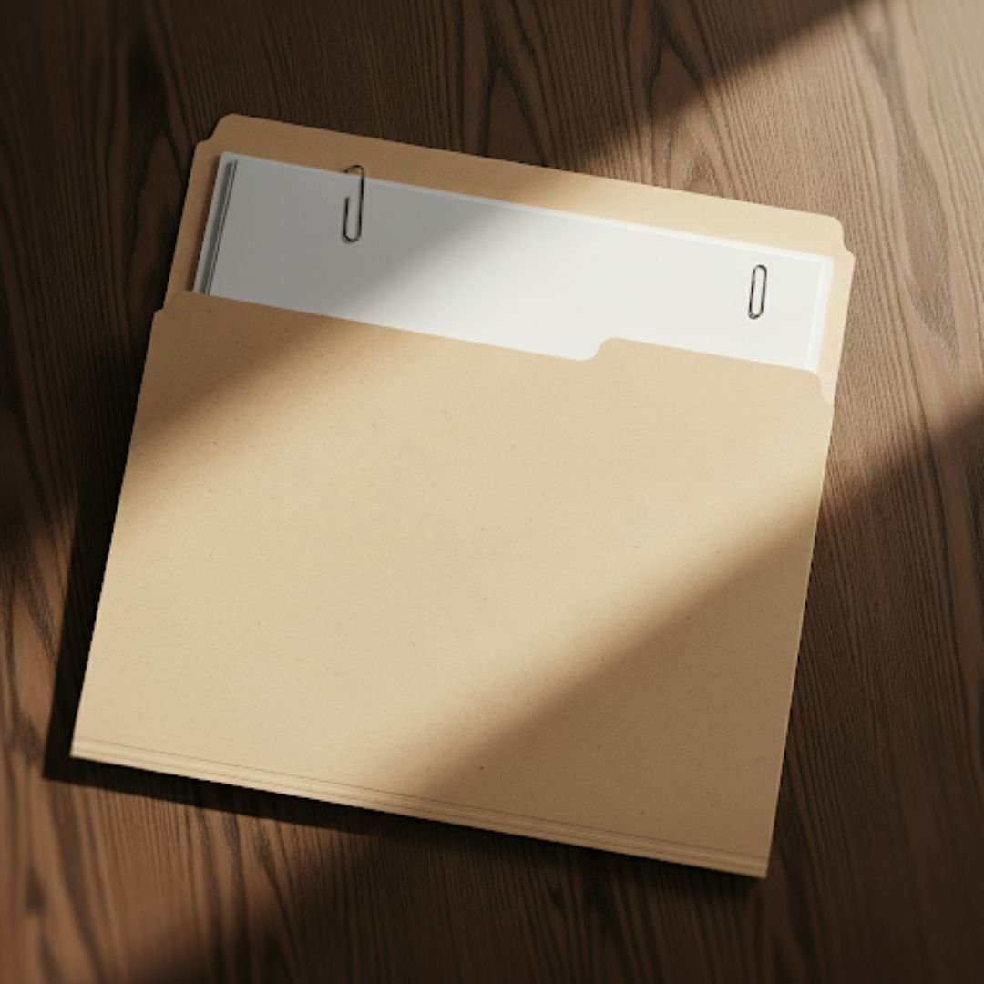 Folder con documentos legales