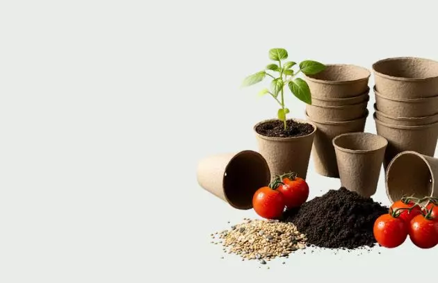 Con macetas biodegradables, semillas y tierra empieza tu huerto 