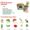 Kit huerto niños CDMX Kit de huerto infantil para recuerdos