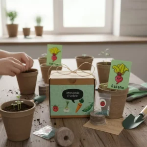 En Vinde encuentras Kits de huerto para niños y adultos. Comienza tu huerto de forma fácil