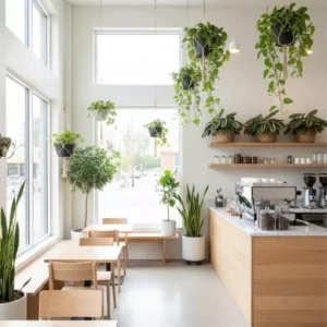 Plantas naturales para cafeterías y restaurantes
