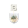 Recuerdos Vinde sticker boda Miniterrarios con suculentas. Give aways ecológicos para empresas y eventos corporativos en CDMX