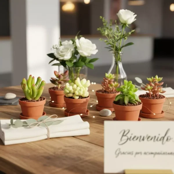 Suculentas mini mesa eventos Suculentas miniatura para eventos de Vinde garden center