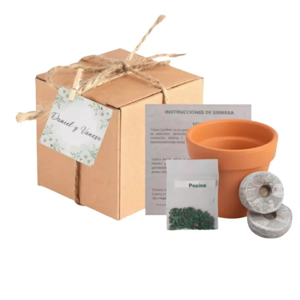 Kit de huerto CDMX Kit de huerto con maceta de barro. Kits de huerto CDMX