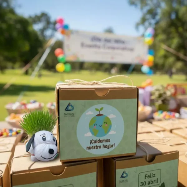 Regalos ecologicos empresariales niños Regalos empresarliales para niños: Figuras de animalitos con semillas de pasto CDMX