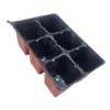 Charola germinadora 6 cavidades Charola de germinación flexible de 6 cavidades para huerto en casa y jardinería
