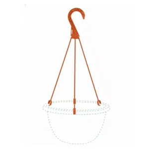 Gancho porta maceta de plástico