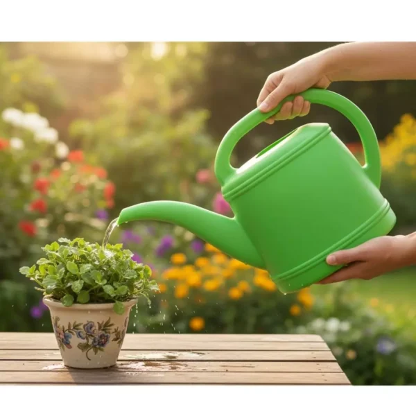 Regadera de mano Regadera de mano Cubasa. Regadera de plástico de cuello largo para riego de precisión