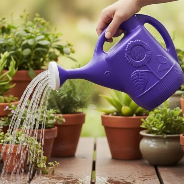 Regadera de plástico de mano Regadera de mano para plantas de jardín