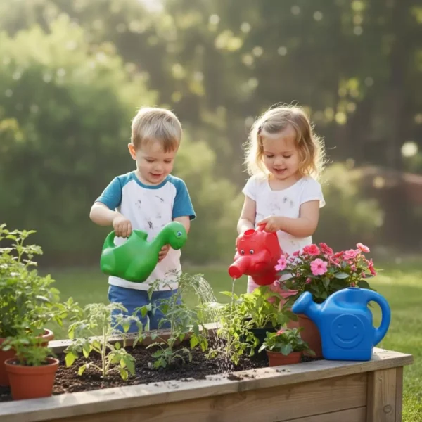 Regadera de mano para niños para plantas de jardín. Regadera infantil diseños varios