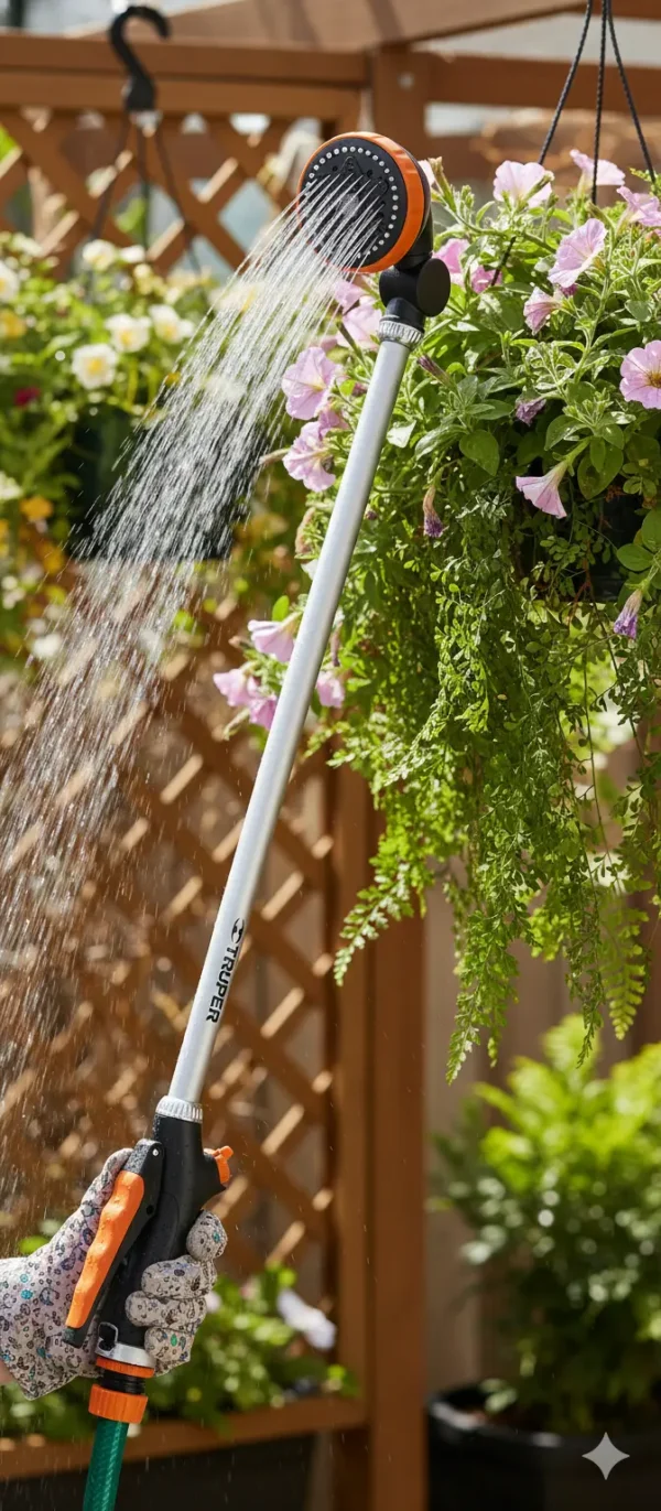 Riego jardines regadera manguera Aspersor tipo regadera Truper 10325