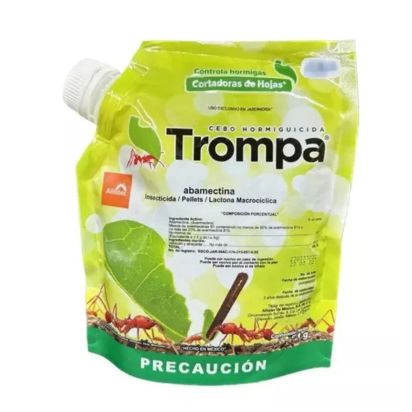 Trompa, cebo biodegradable para combatir hormigas cortadoras de hojas. Muy efectivo. Para casa y jardín