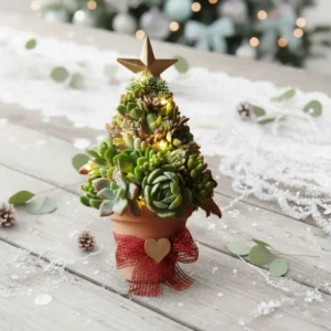 árbol navideño suculentas CDMX Árbol de navidad de suculentas en maceta de barro. Recuerdos ecológicos navideños. Árbol de navidad de suculentas, suculentas y nochebuenas para eventos sociales, familiares y empresariales
