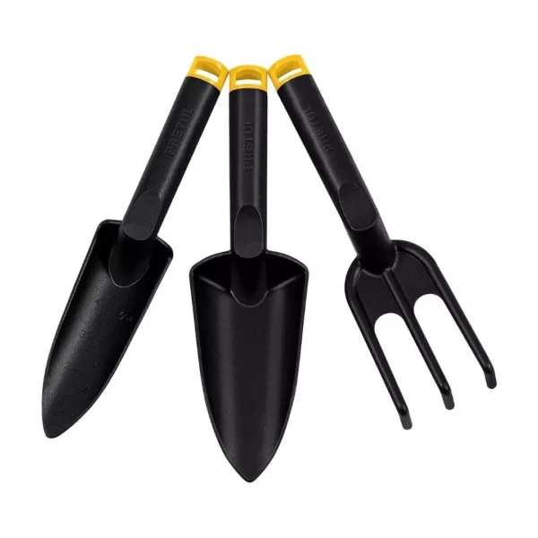 Herramientas mano jardín huerto pretul Juego de herramientas de mano para jardinería y huerto 3 piezas Pretul. Pala de mano, pala delgada, trasplantador y rastrillo o cultivador