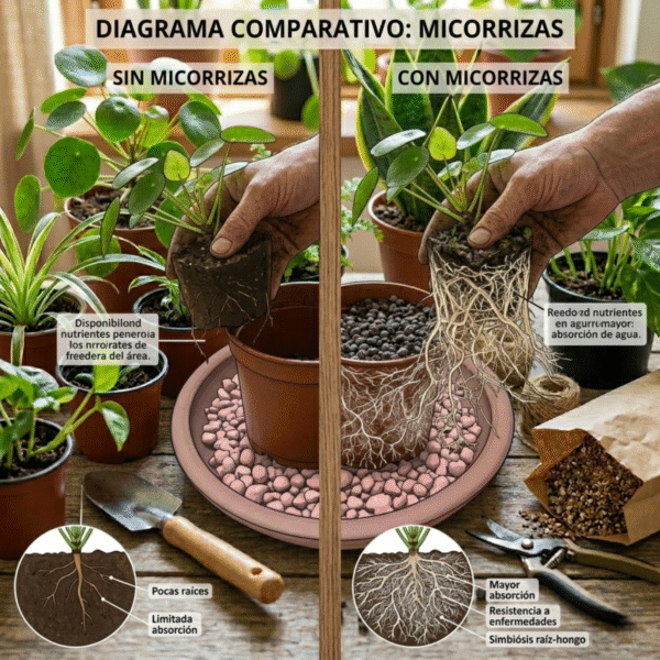 Micorrizas jardinería CDMX